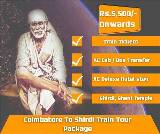 Coimbatore to Shirdi Train Tour Package